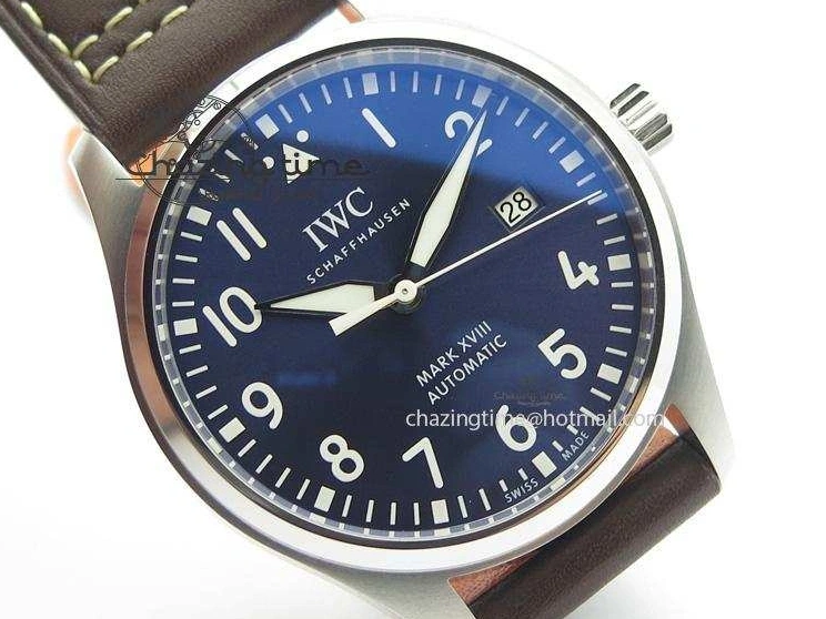 MIROTIME 0320 Mark XVIII Le Petit Prince IW327004 SS Mk Maker Best Edition Blue Dial On Brown Leather Strap A TimelessDesign 7296